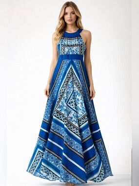 eliza j blue and white maxi dress Eliza J | Dresses | Eliza J Blue And White Maxi